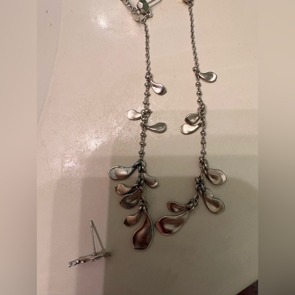 Kendra Scott Silver Drop Charm Earrings